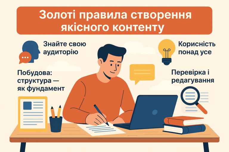 «Золоті правила» створення якісного контенту